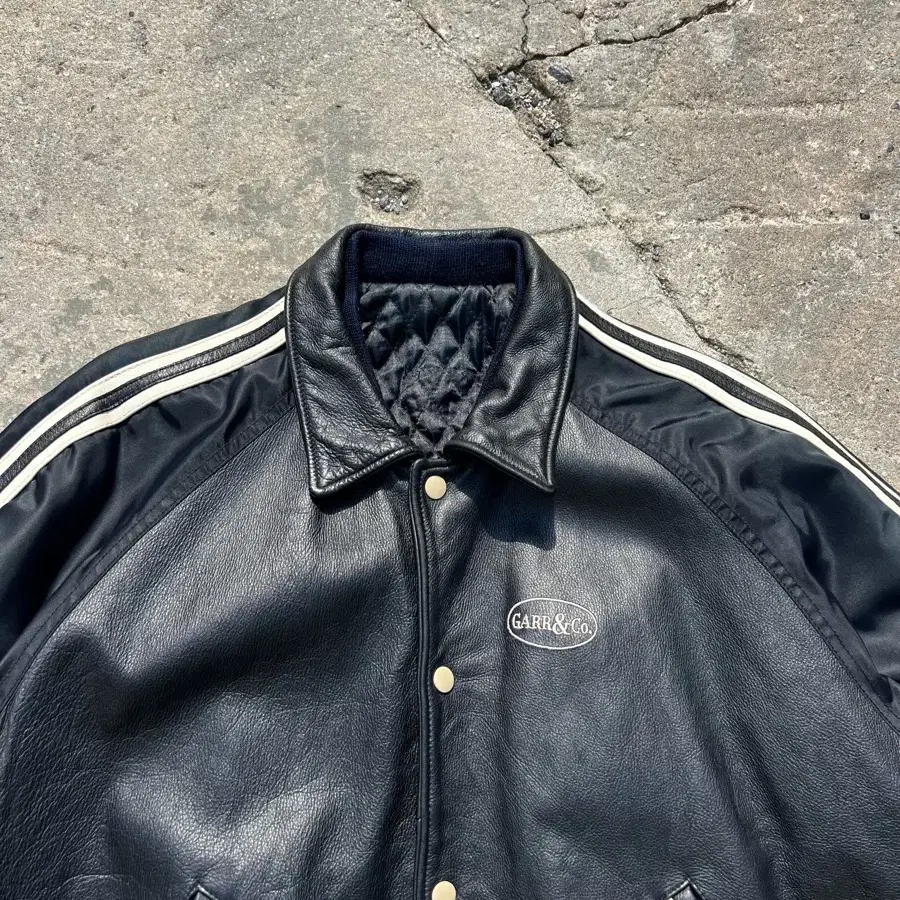 1990s GARR & CO VINTAGE VARSITY 가죽바시티자켓