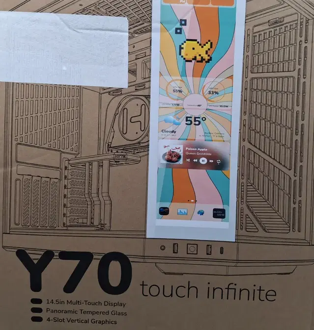 HYTE Y70 Touch Infinite 스노우 화이트