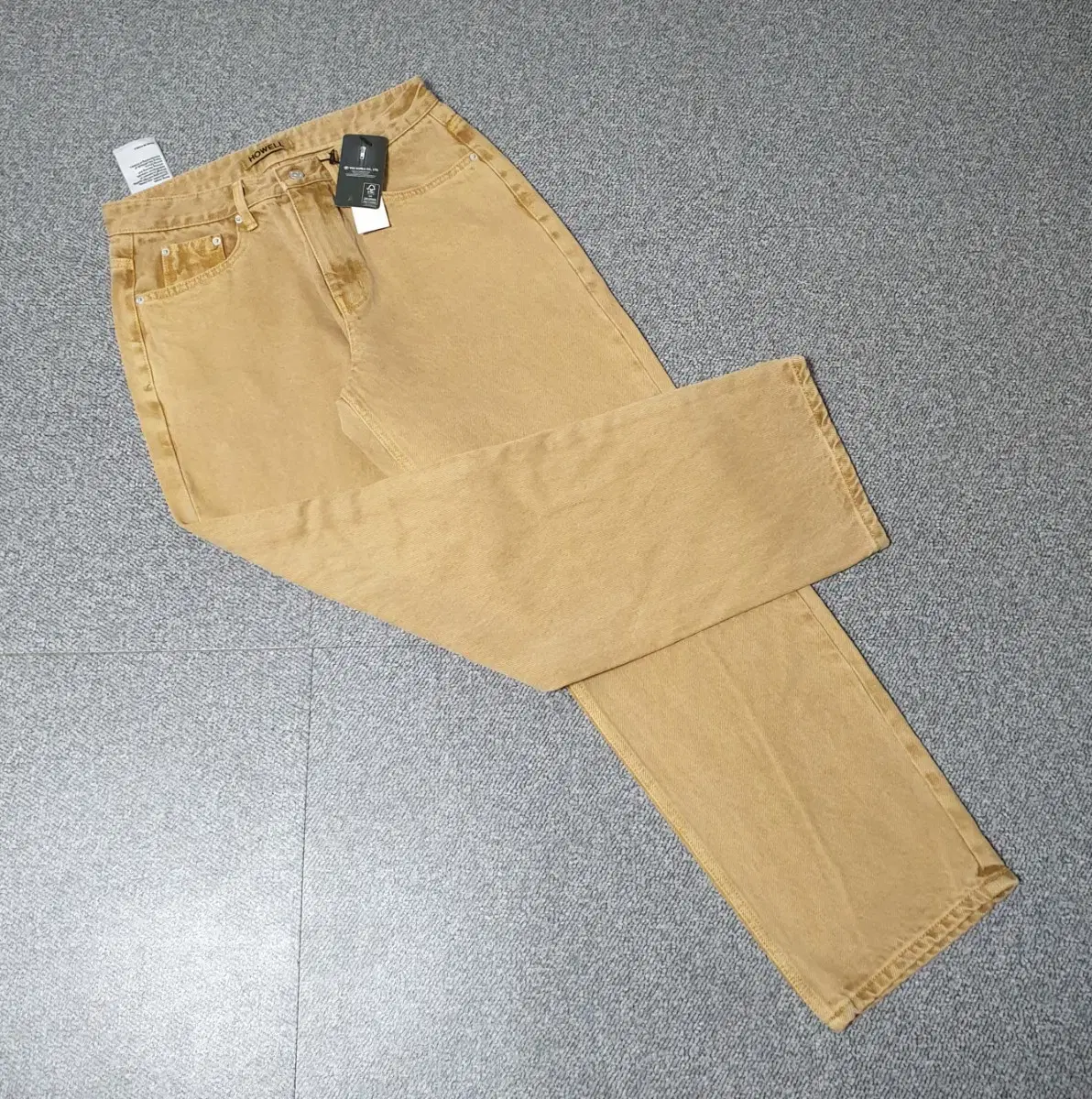 HOWELL Brown Denim Jeans for sale