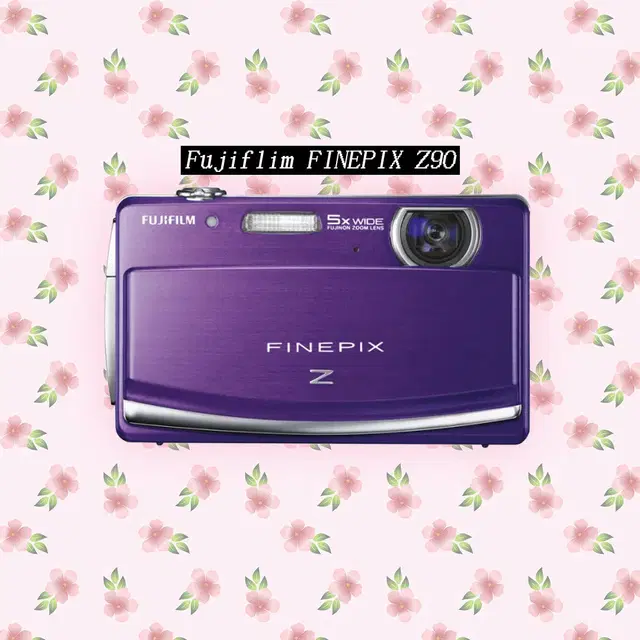 [박스셋] 후지필름 FinePix Z90 퍼플 빈티지 디카 카메라