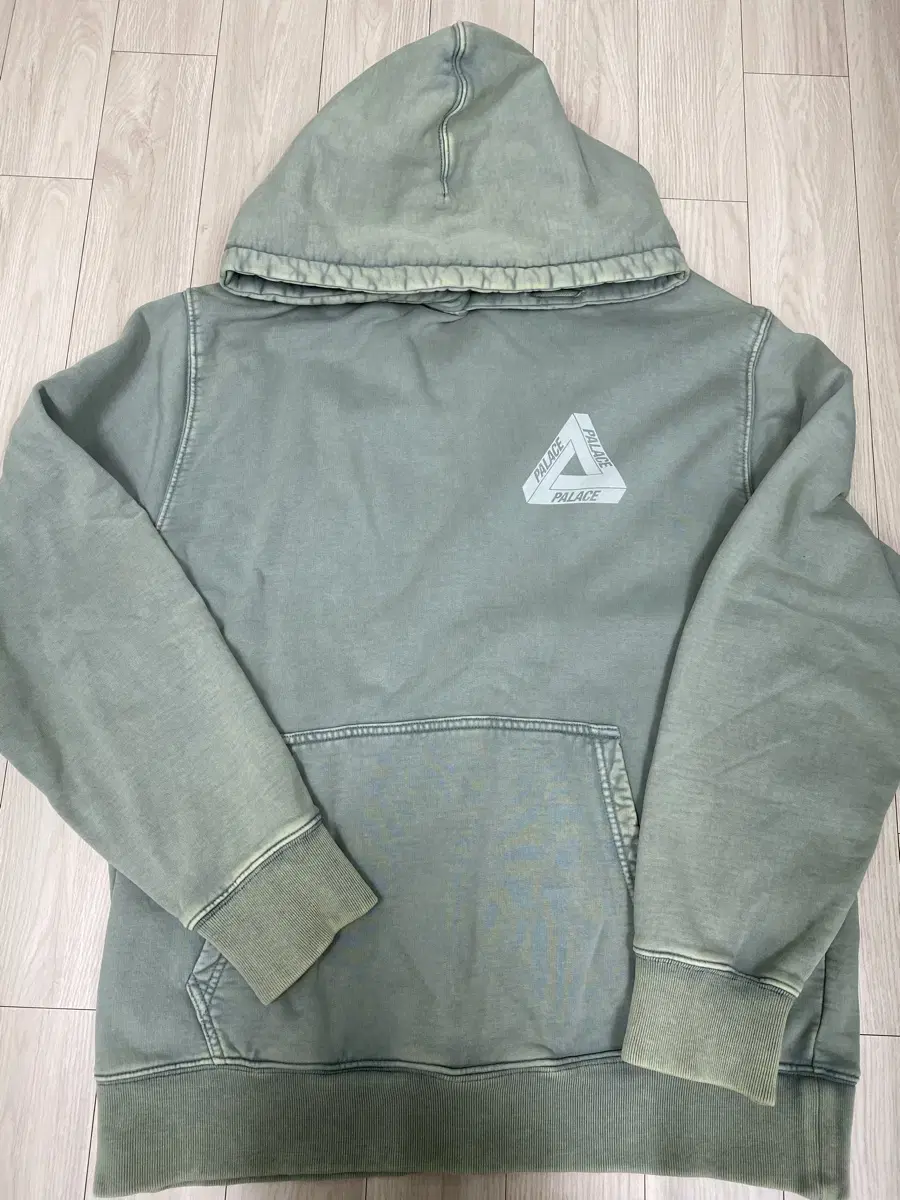 [L] Pallas Washed Out Hoodie Green Wash