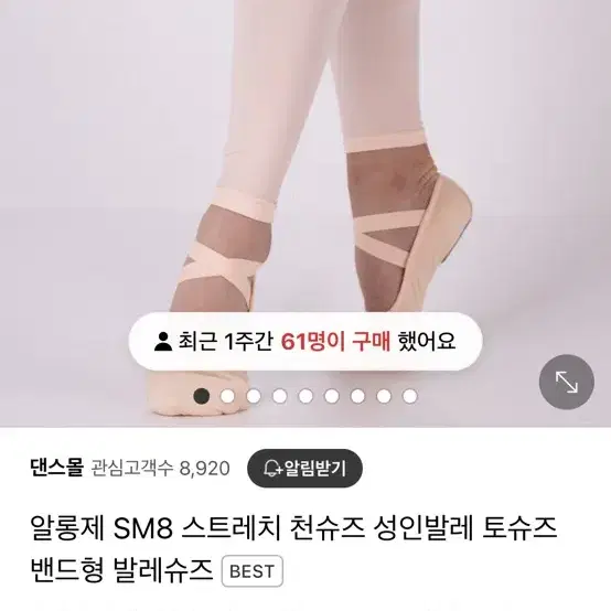 알롱제 성인 발레 슈즈 SM1 240