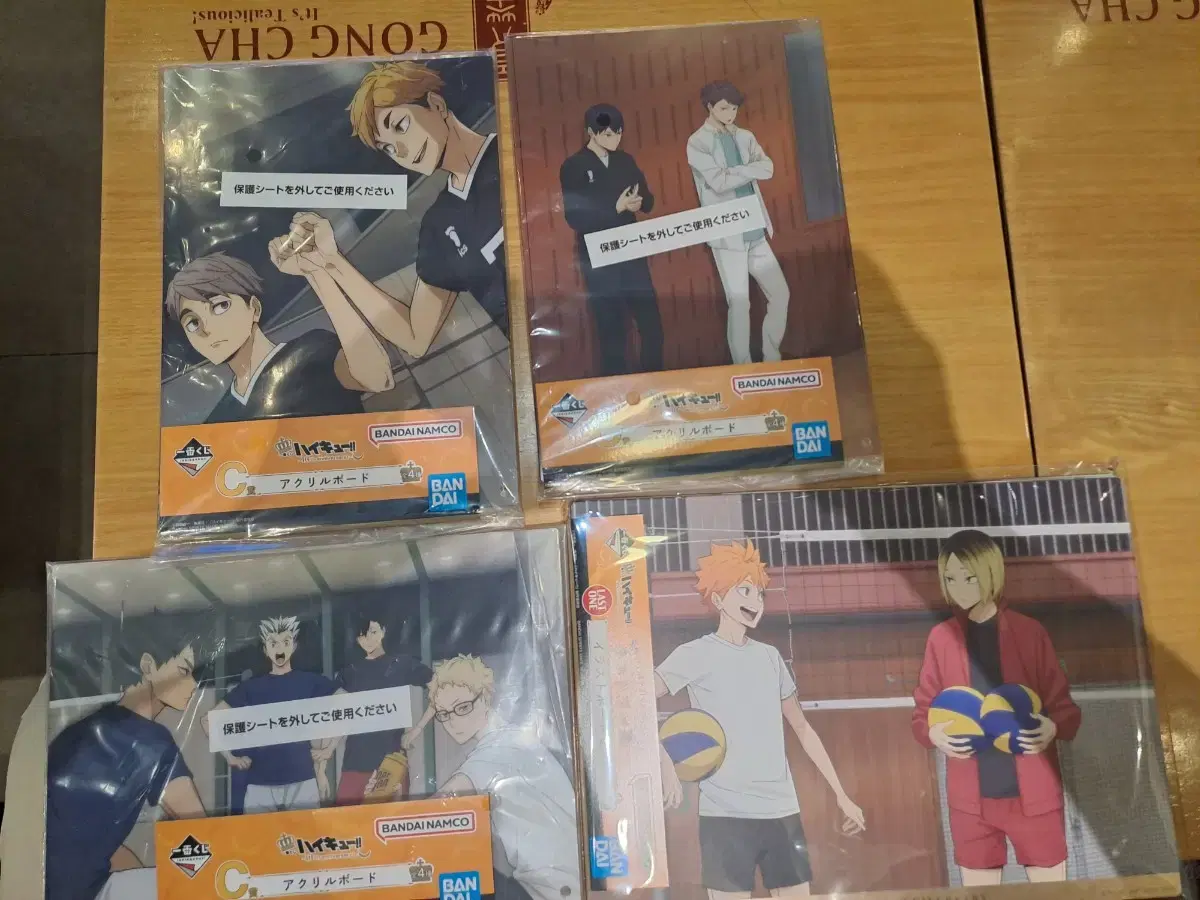 10th anniversary of the first lottery haikyuu unsealed c sangah acrylic board 3 types last one bulk