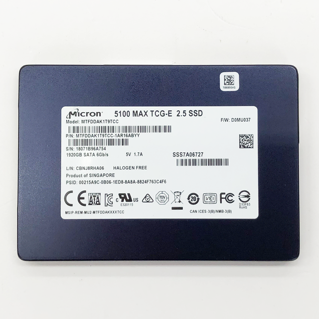 2TB급) 마이크론 5100 MAX 1.92TB SATA3 SSD