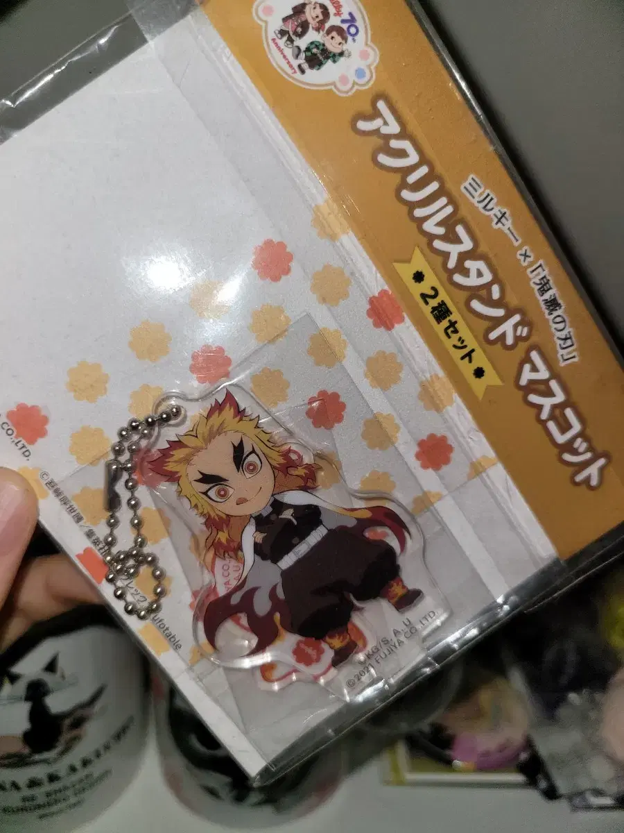 Demon Slayer Rengoku Milky Acrylic Stand Keyring