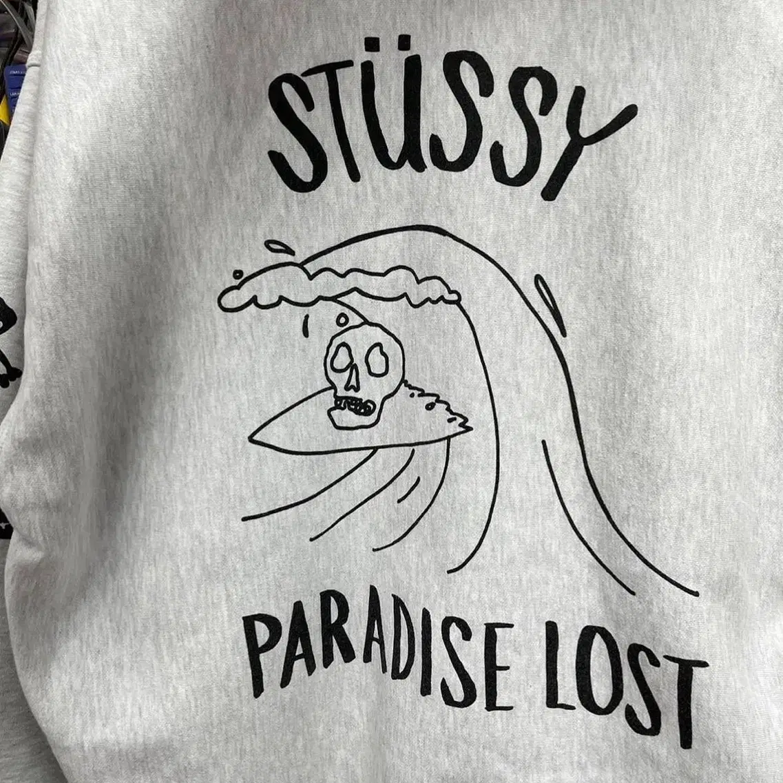 스투시 Stussy Paradise Lost Hoodie 에쉬 헤더