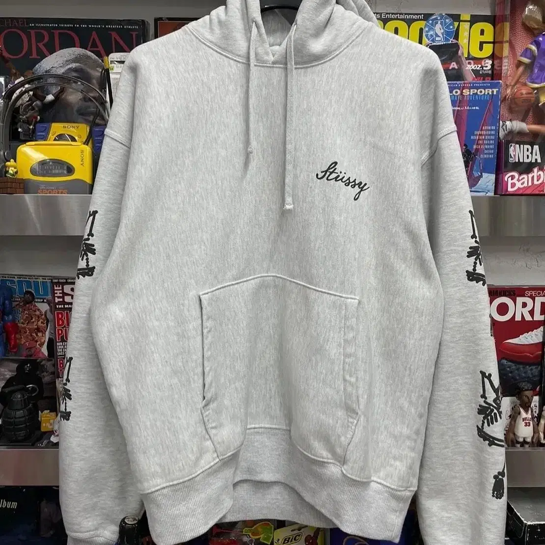 스투시 Stussy Paradise Lost Hoodie 에쉬 헤더