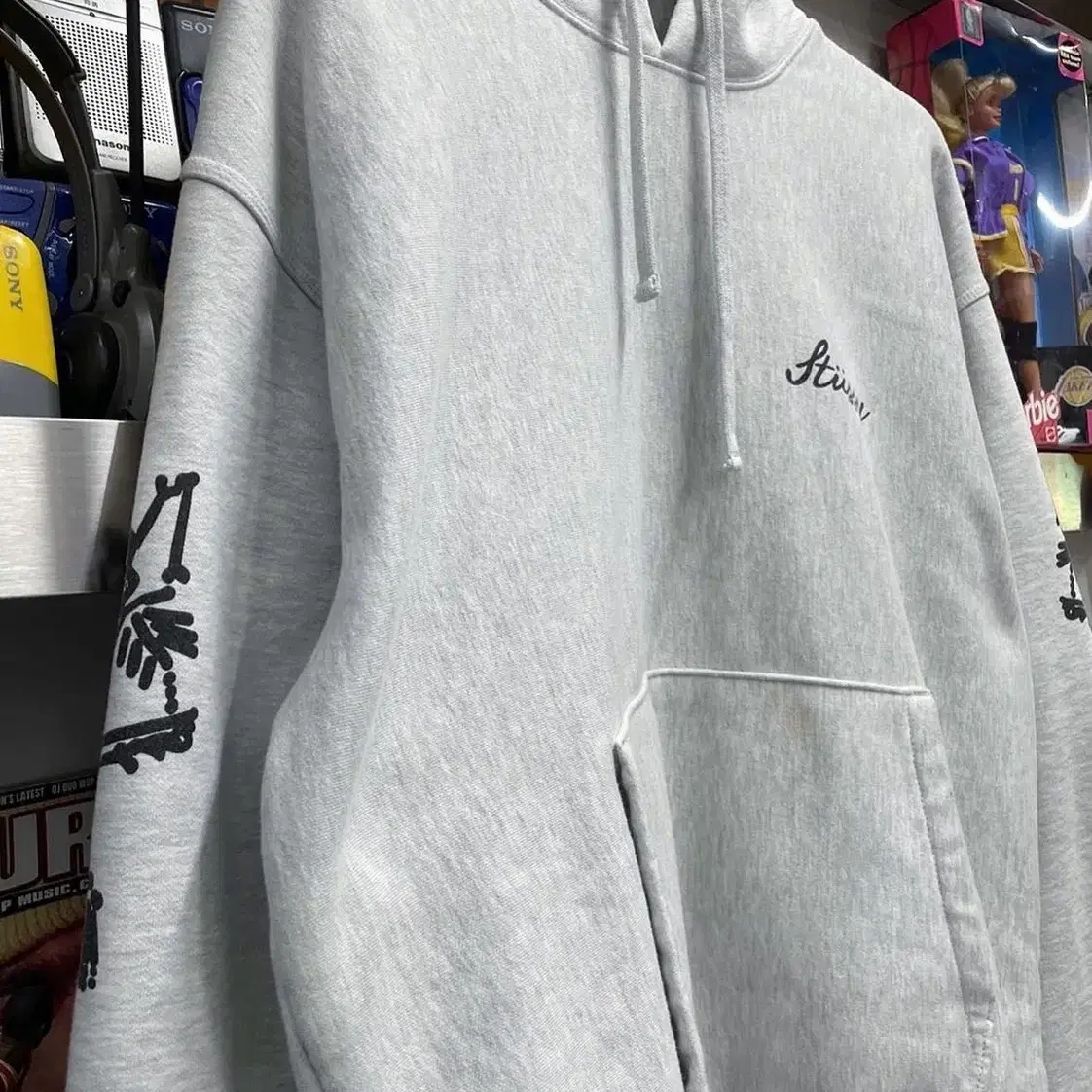 스투시 Stussy Paradise Lost Hoodie 에쉬 헤더