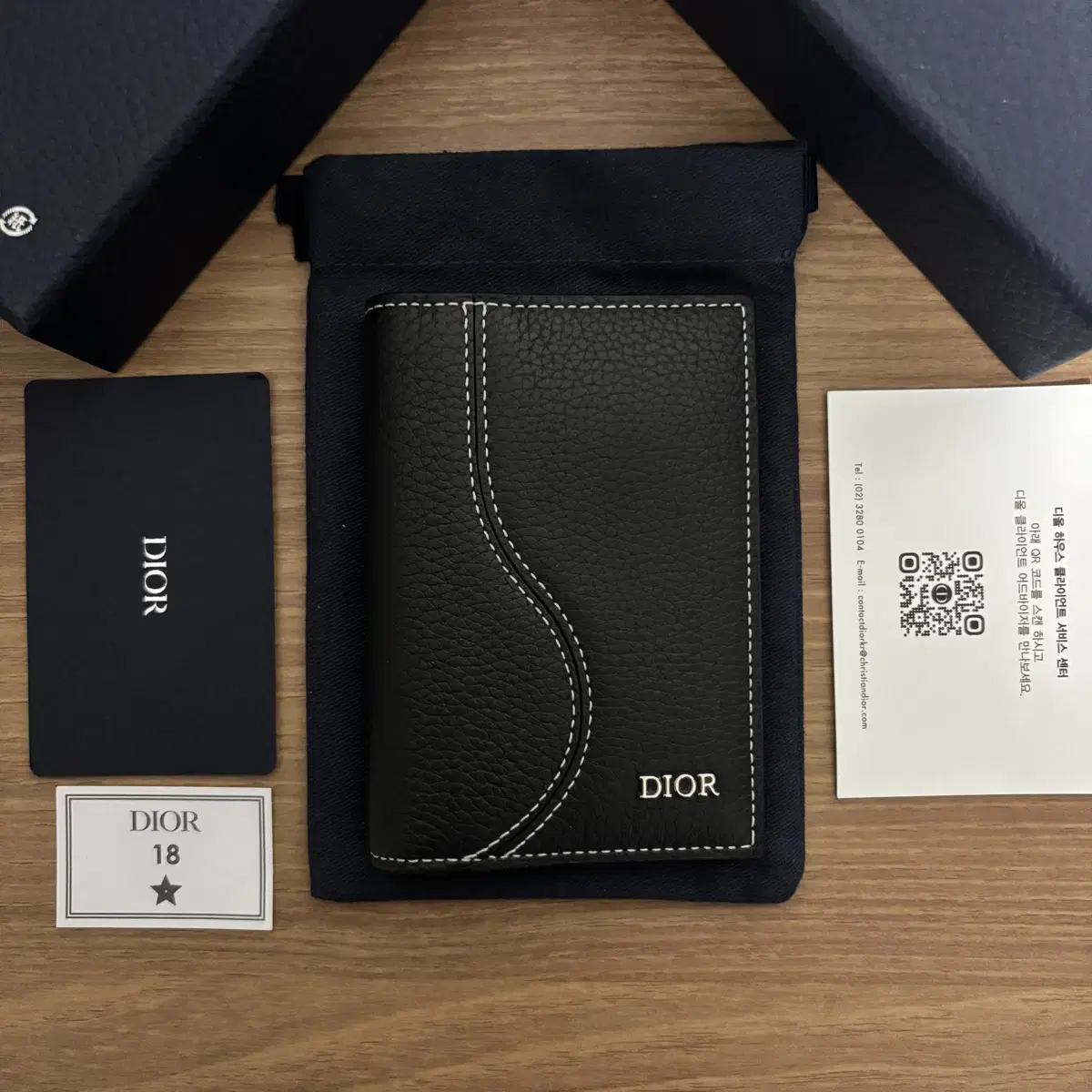 [S-class/Genuine] Dior Oblique Saddle Vertical 2-fold kard