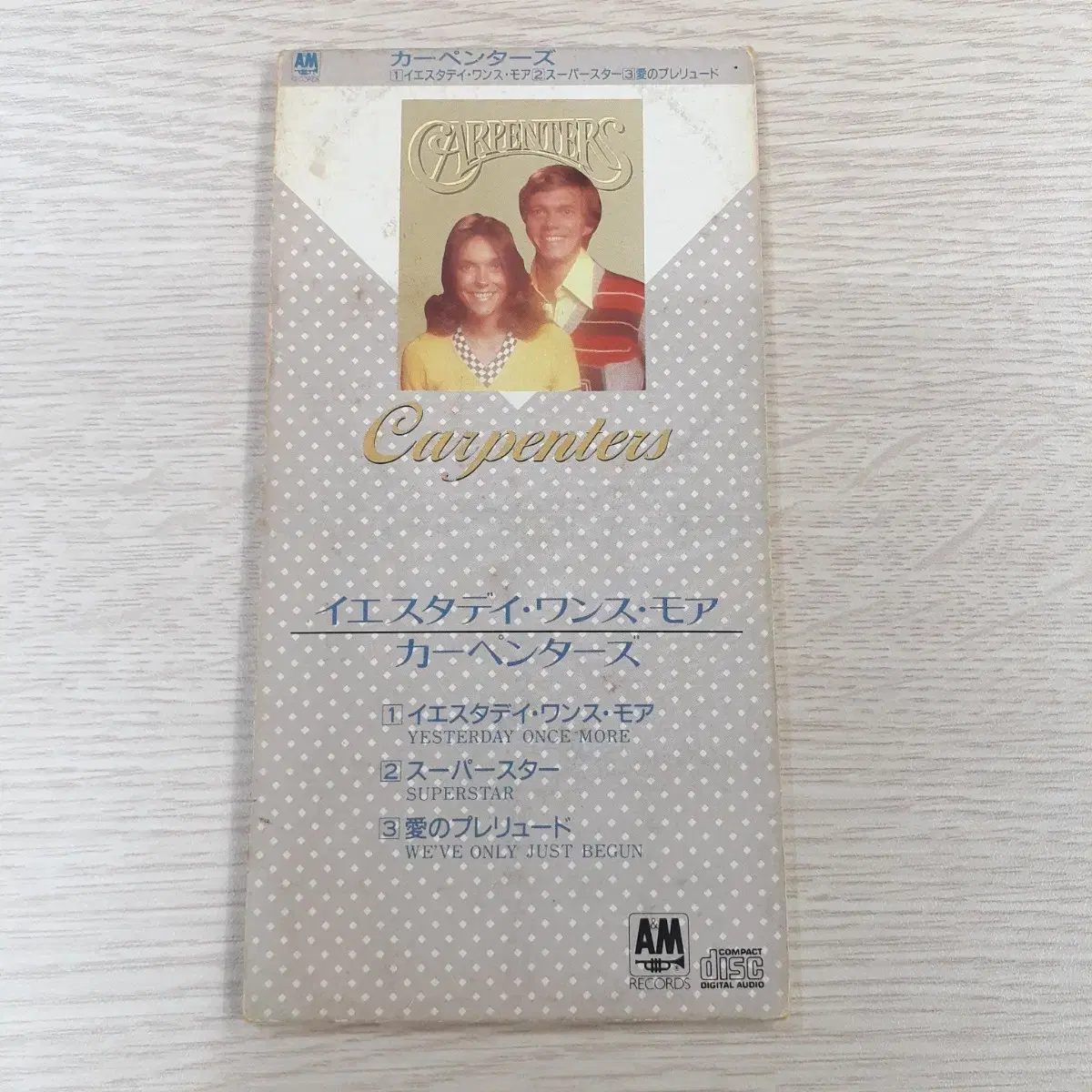 CARPENTERS -YESTERDAY ONCE MORE 8cm 싱글CD