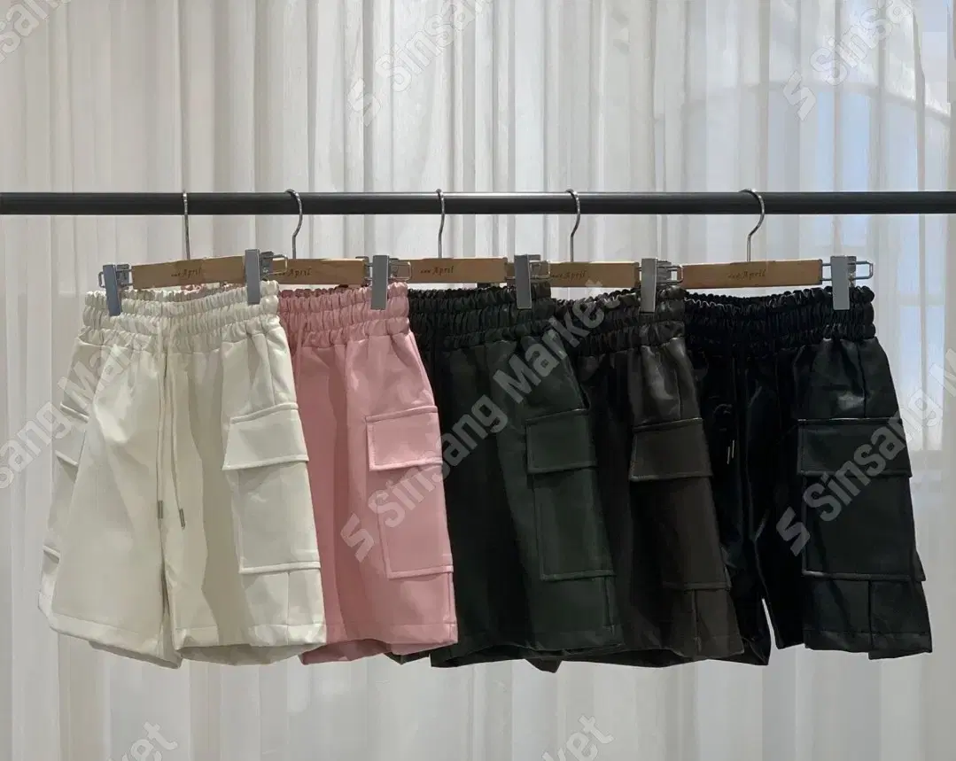 High-quality*discount* leather cargo shorts