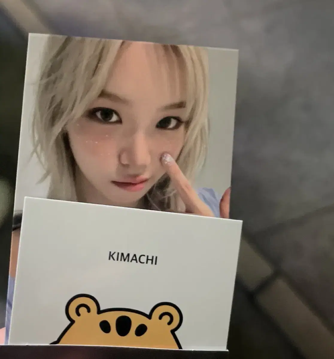 le sserafim kim chaewon broadcast photocard