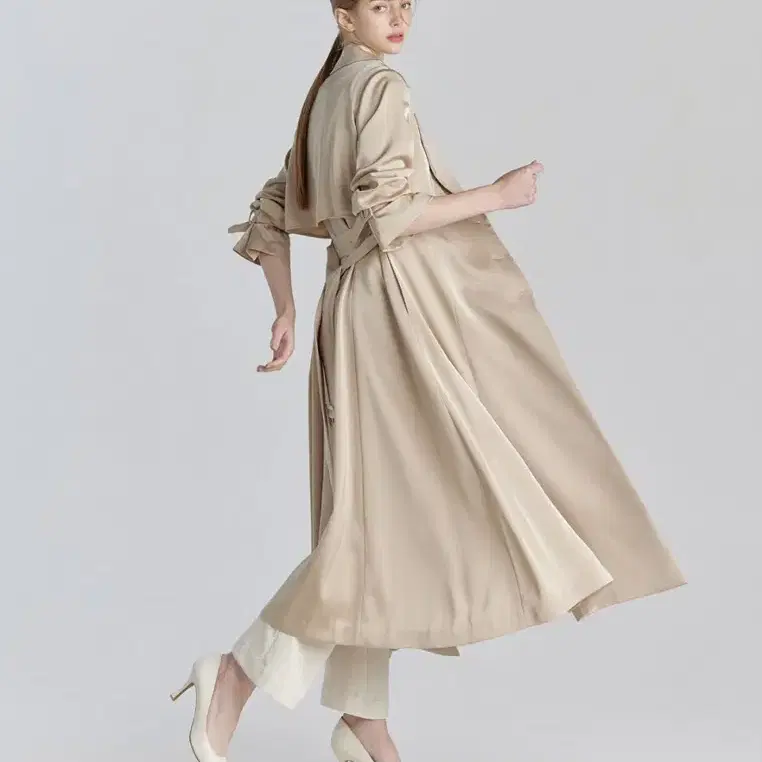 그레이스유) Celina Trench Coat (Beige) 롱 S