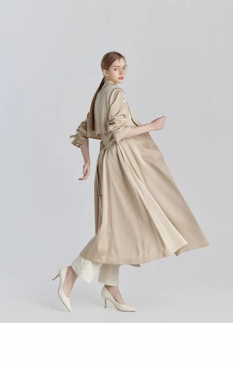 그레이스유) Celina Trench Coat (Beige) 롱 S