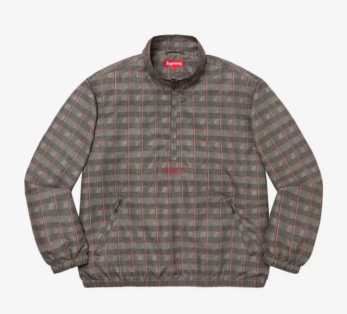 [L] Supreme Track Half Zip Pullover Tanglen Plaid - 20SS