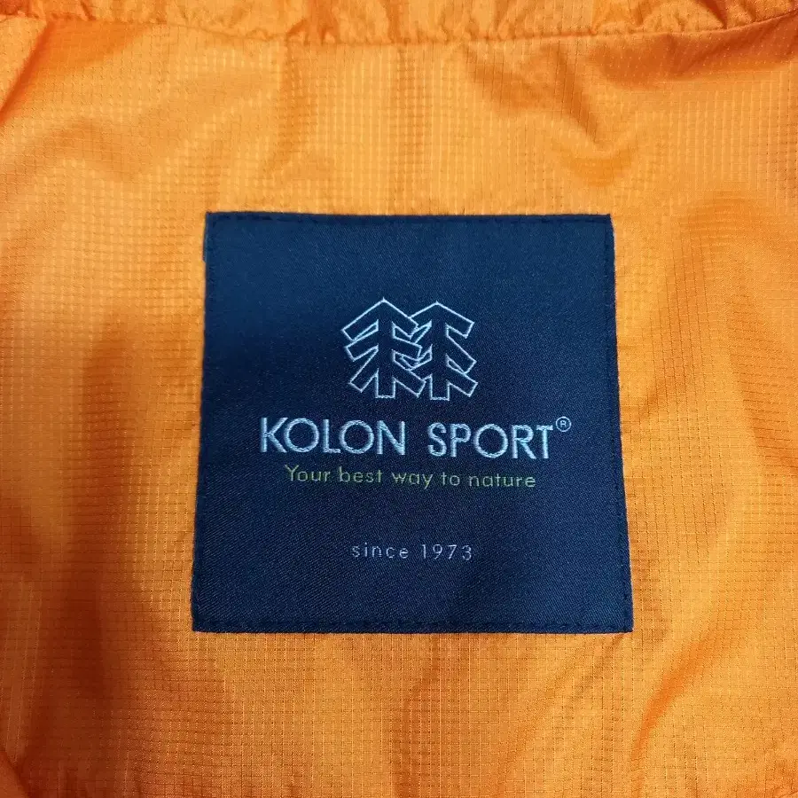 M90 KOLON SPORT 여성 봄여름용 바람막이 오렌지 M-638