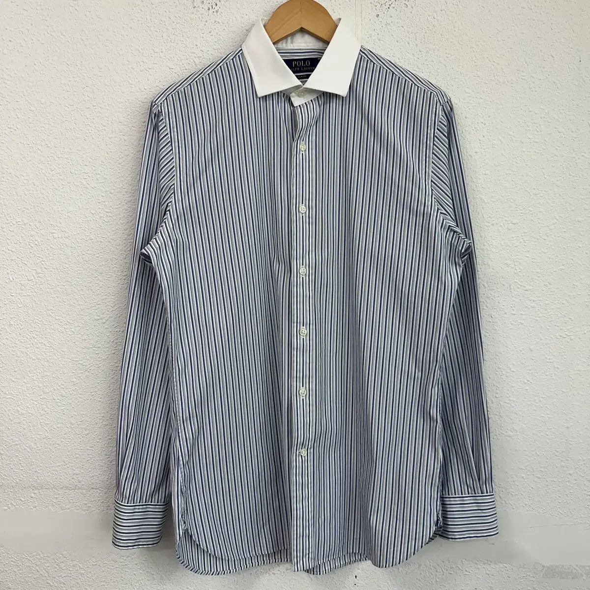 [M정도] New Polo Ralph Lauren Cleric Stripe Dress Shirt 9108