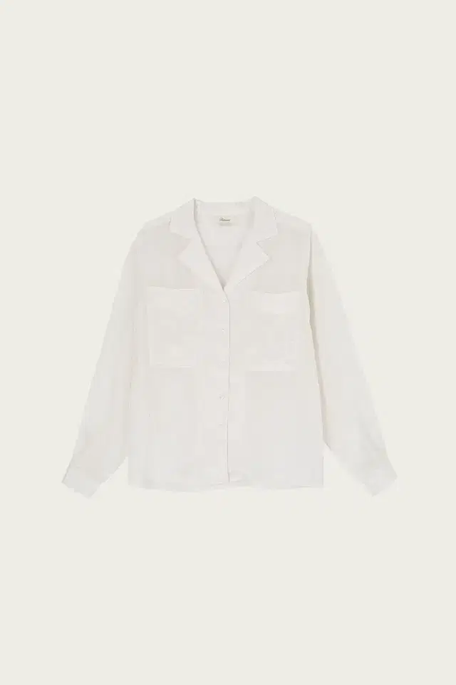 리본빗 Maze Pocket Blouse - Ivory