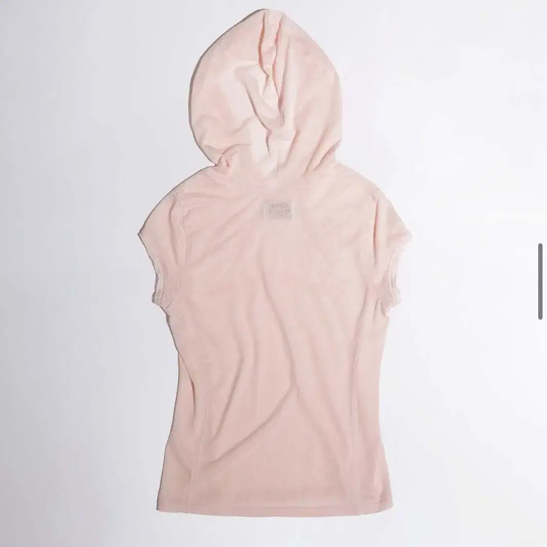 스컬프터 Rose Embroidery Hoodie Tee Peach Fu