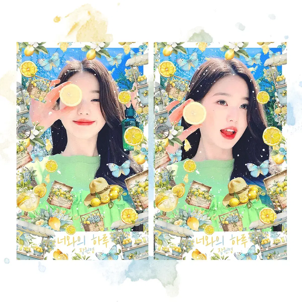 ive wonyoung youharu unofficial goods photocard