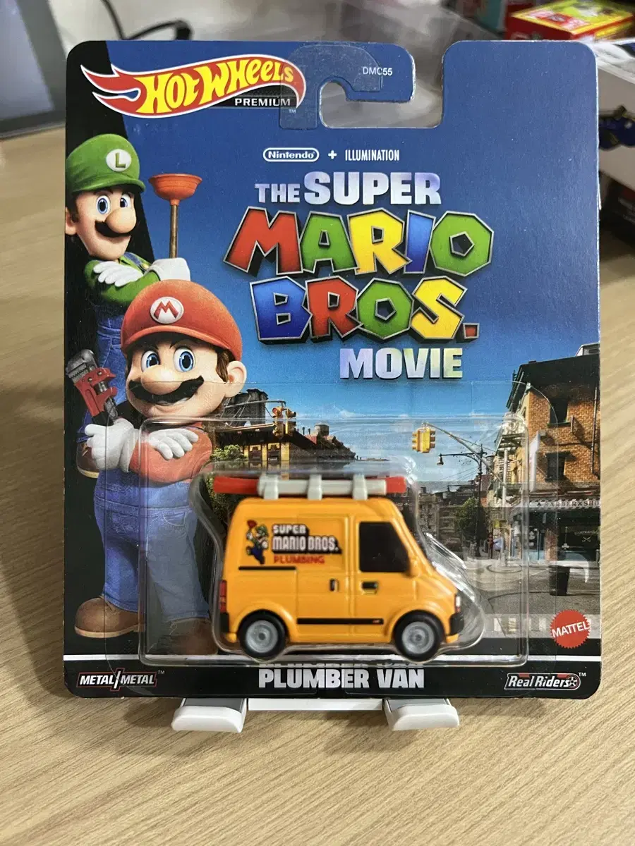 Hot Wheels Real Riders Super Mario Van Unsealed