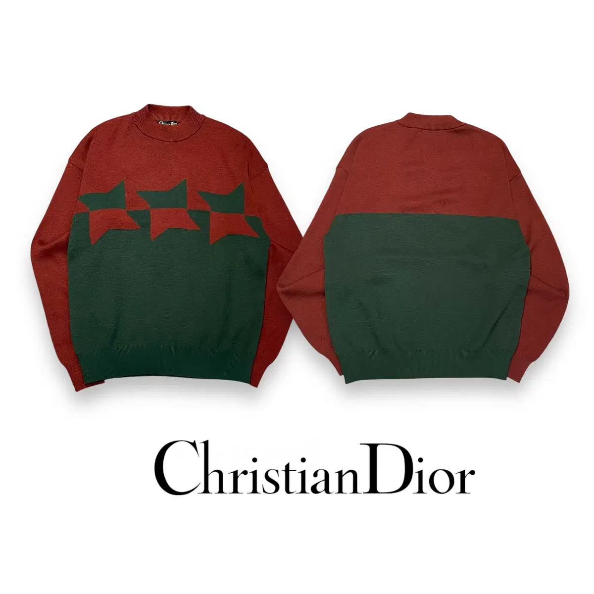 Dior Vahn Pola Colorblocked Knit