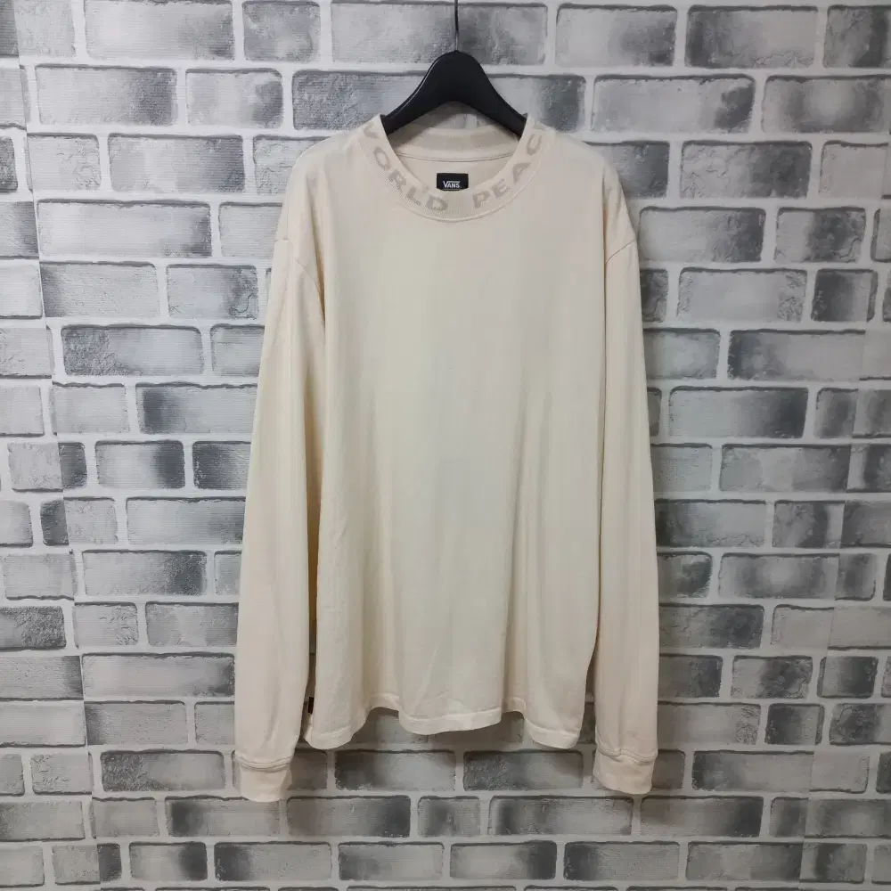 Men's 9-5/Vans Ivory Long Sleeve Tee