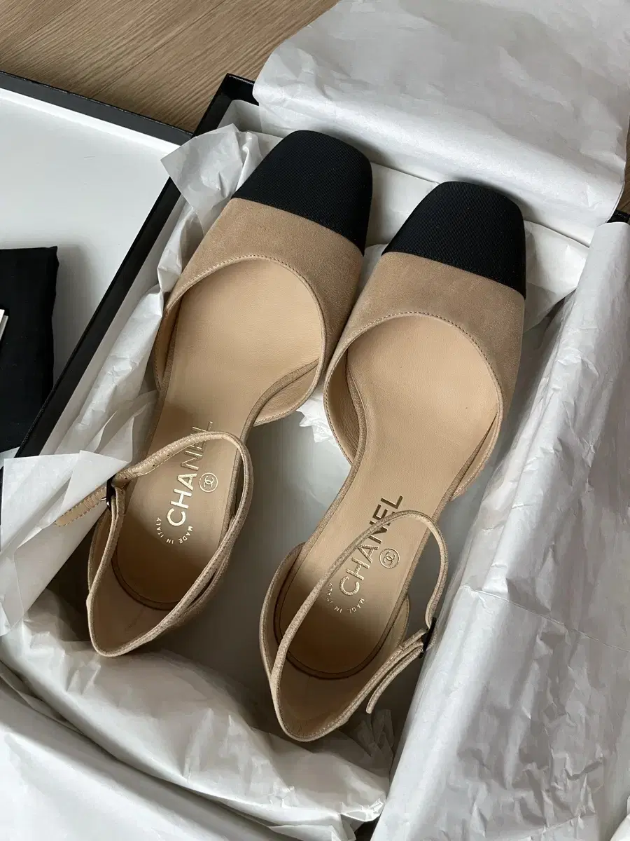 Chanel Suede Two-Tone Sandals New (last price reduced)