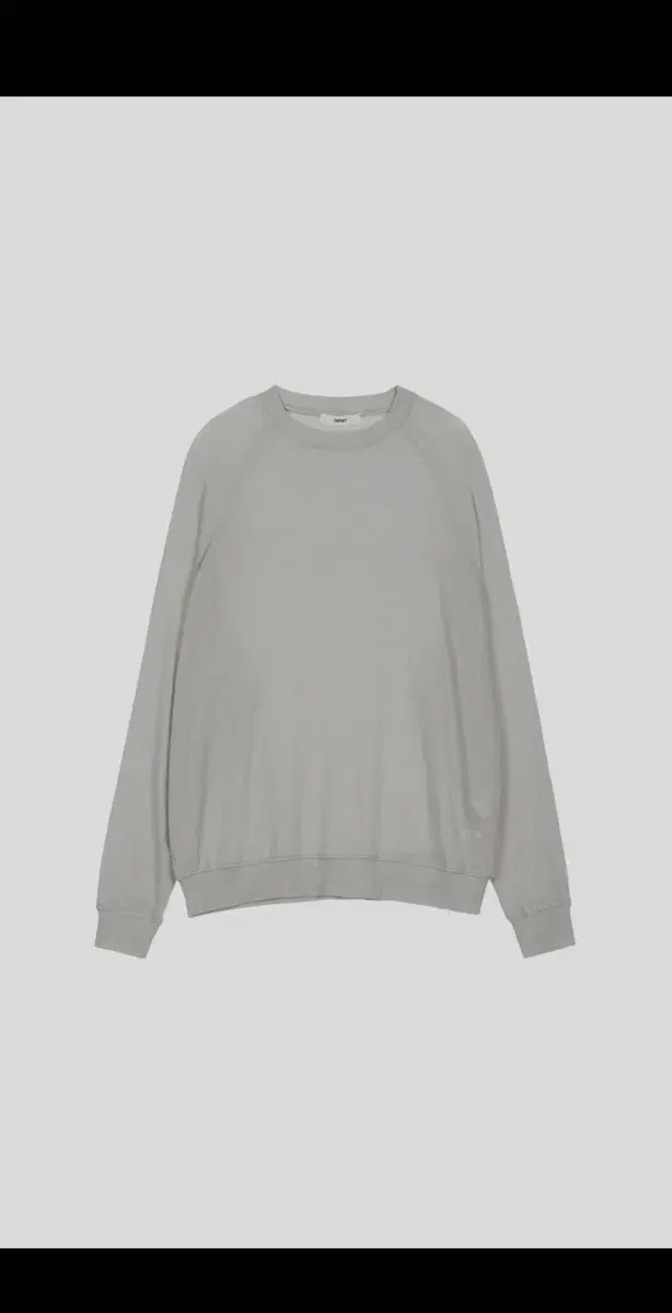 BACK BUTTON LONG SLEEVE IN GRAY 다이닛 롱슬리브