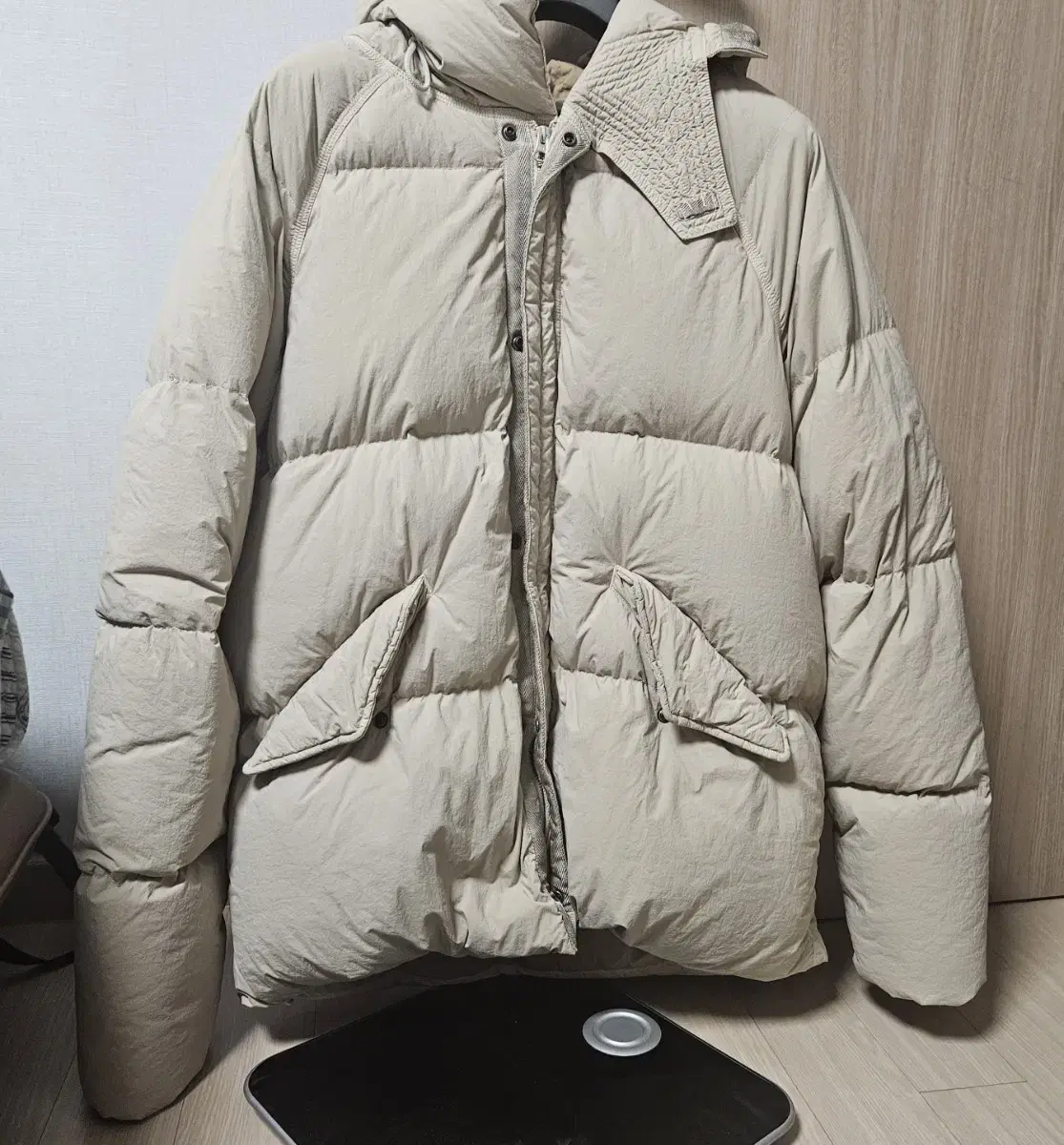 Ten C Artic Down Parka Gauze White