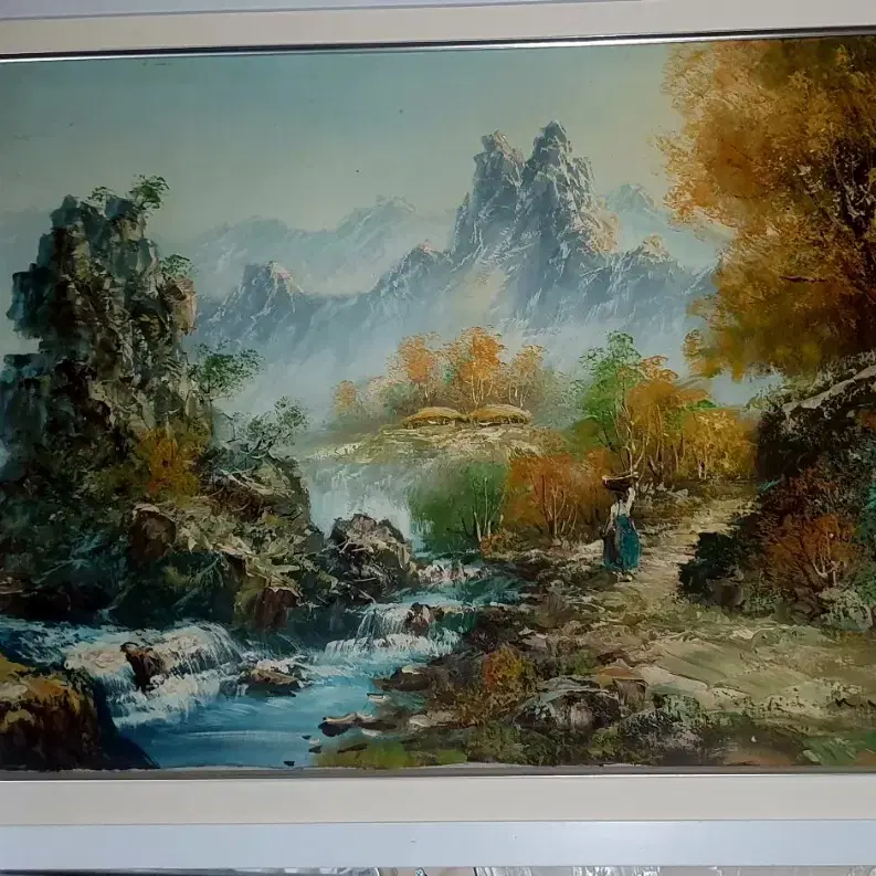 유화 그림 산수풍경