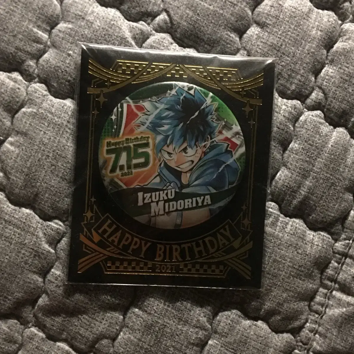 2021 Midoriya birthday CanBadge