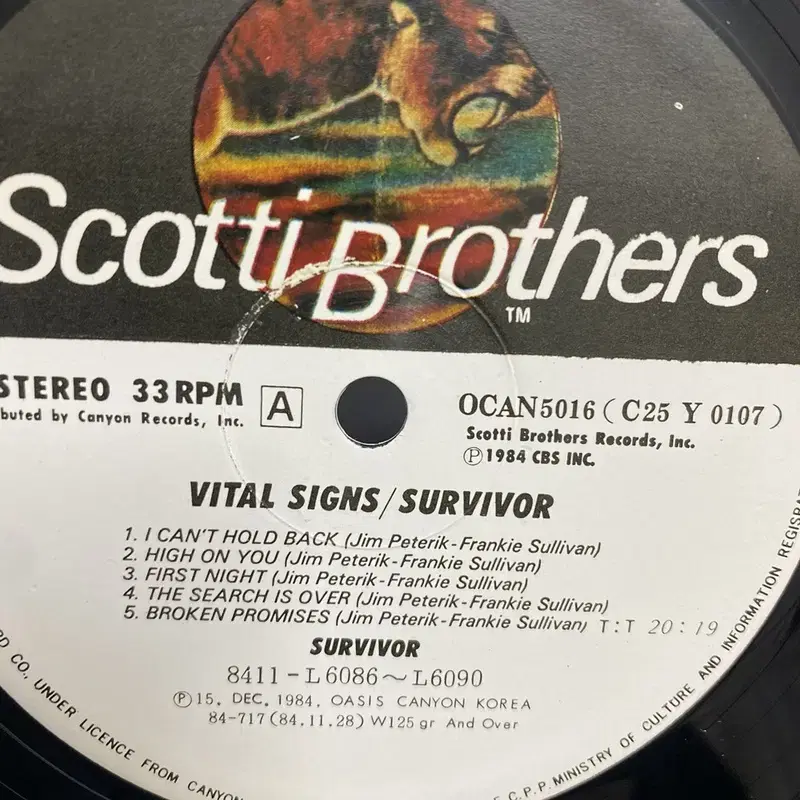 SURVIVOR VITAL SINGS  LP / C1378