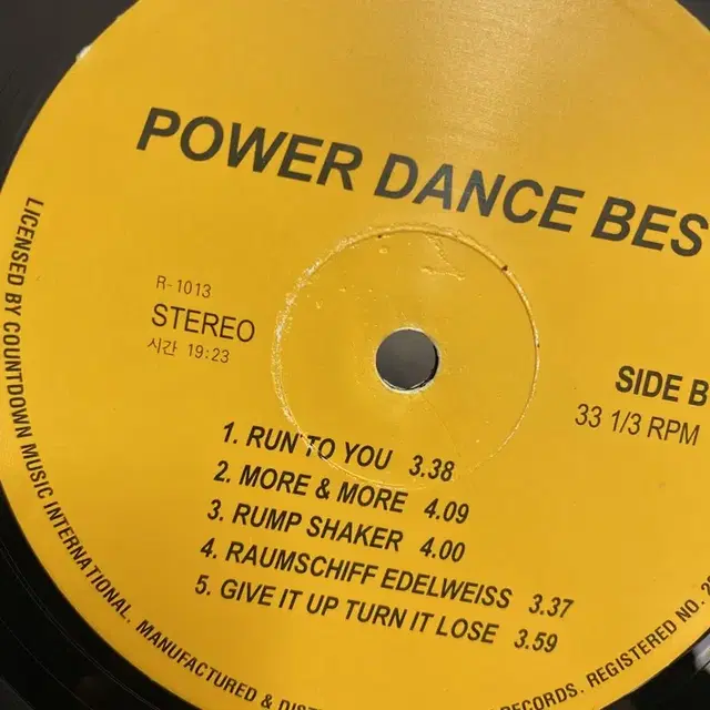 POWER DANCE BEST LP / AA3094