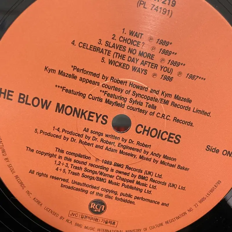 THE BLOW MONKEYS LP / C1056