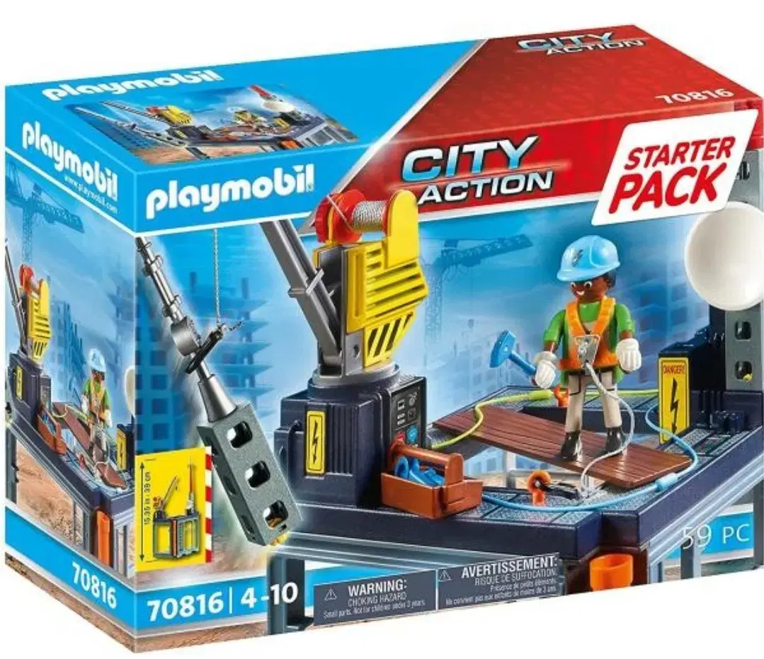 Playmobil 70816 Construction Worker and Winch