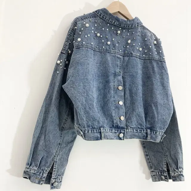 프리사이즈 크롭 청자켓 Size Free Crop Jeans Jacket