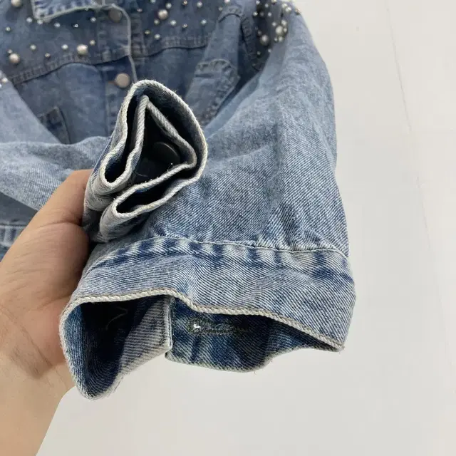 프리사이즈 크롭 청자켓 Size Free Crop Jeans Jacket