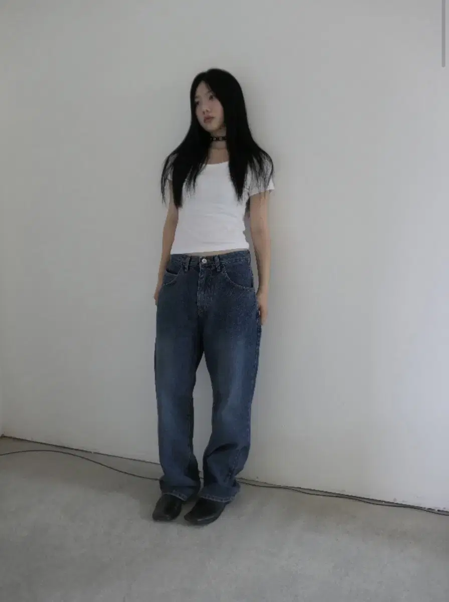 디에이디 millie denim pants(blue)