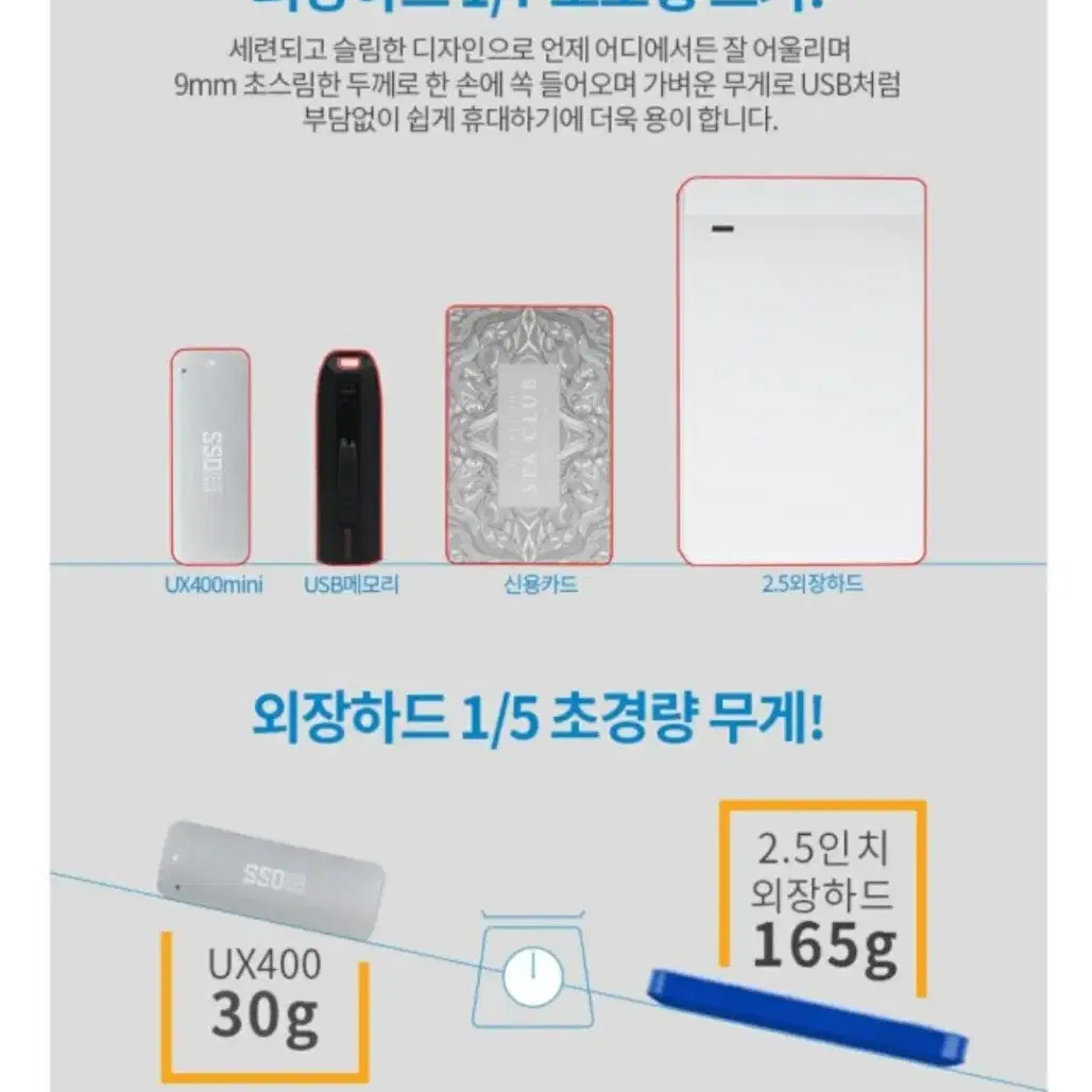 리뷰안 정품ssd usb3.0 ux400(256GB)