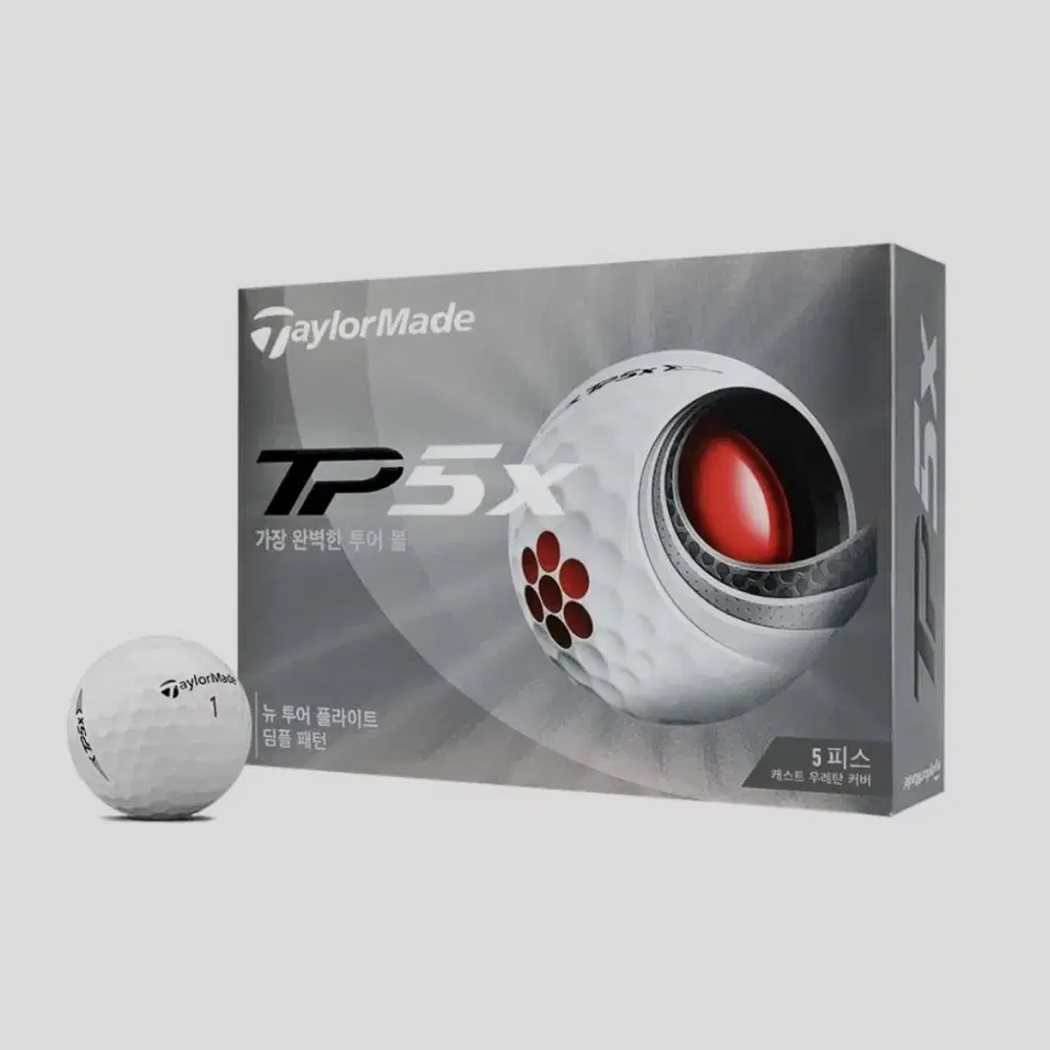 정품 테일러메이드 TaylorMade TP5X 골프공 3피스12구화이트