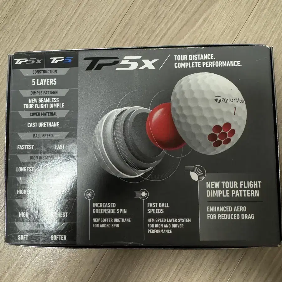 정품 테일러메이드 TaylorMade TP5X 골프공 3피스12구화이트