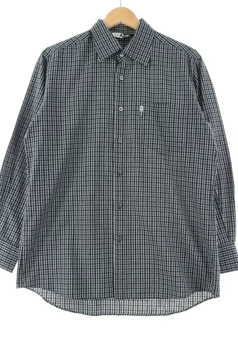 (L) Black and White Shirt Southern Check Black Limited Edition-EE43