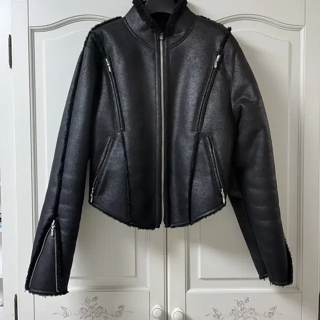 604서비스 MOTORCYCLE SHEARLING JACKET