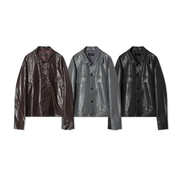 HM J7720 Ruka Leather Jackets 3Color