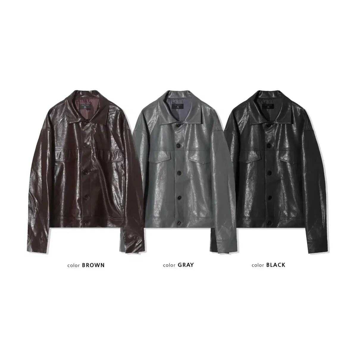 HM J7720 Ruka Leather Jackets 3Color