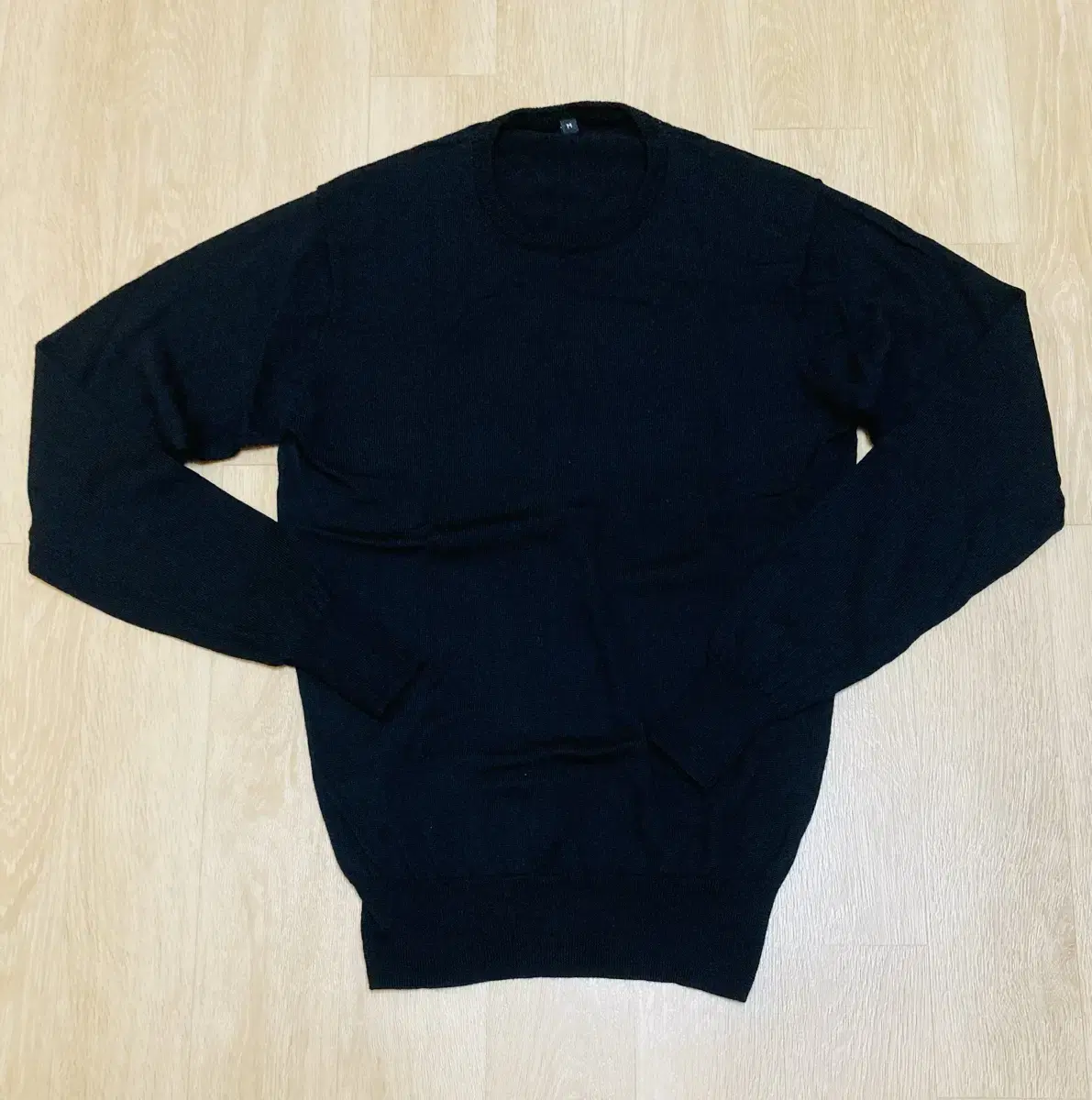 Plain Muji Knit 95 Black