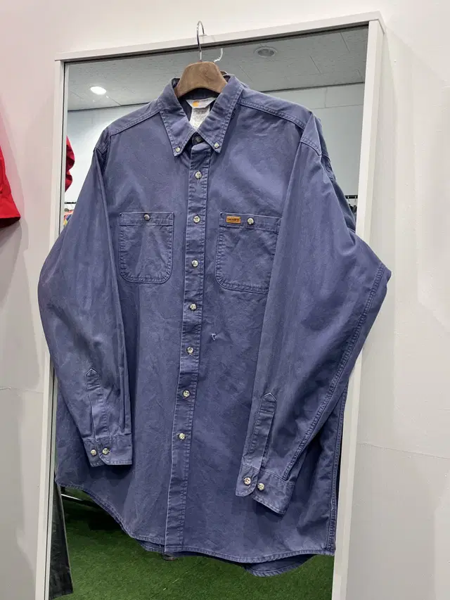 90s Carhartt 칼하트 투포켓 워크 셔츠 (made in USA)