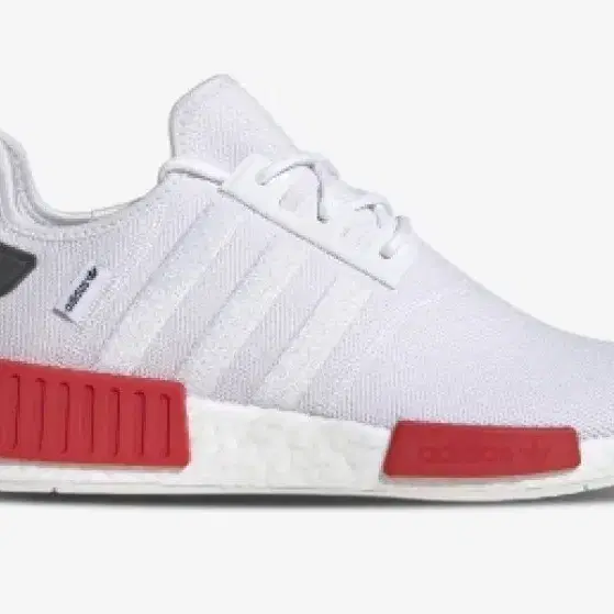 (새상품) 아디다스 NMD R1 화이트 비비드 레드 275사이즈