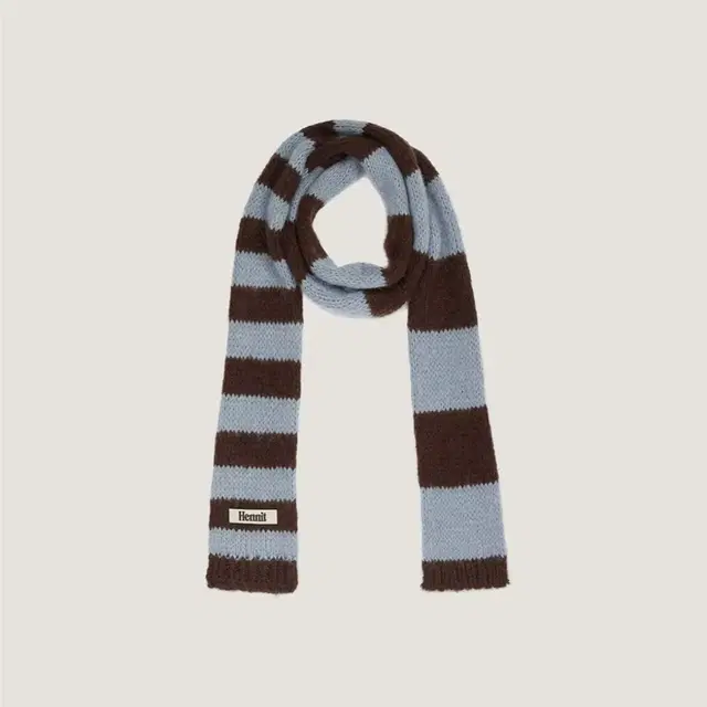 헤니트 니트 머플러 목도리 Stripe knit muffler